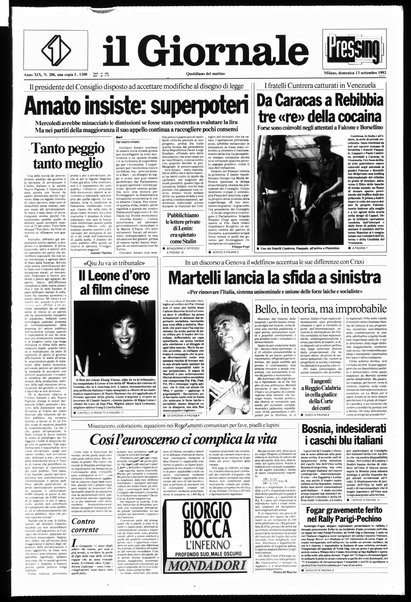 Il giornale : quotidiano del mattino